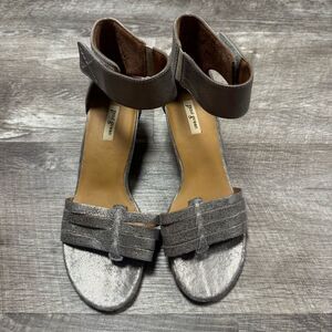 Paul Green Open Toe Ankle Wrap Heels Size 7.5